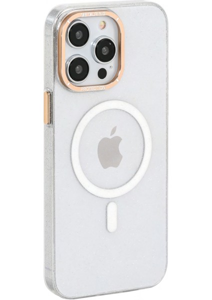 Iphone 13 Pro Mika Simli Sky Magsafe Telefon Kılıfı Şeffaf