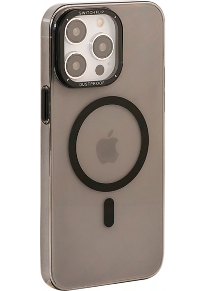 Iphone 14 Pro Max Mika Penceleri Magsafe Kılıf Kapak Koruma Siyah