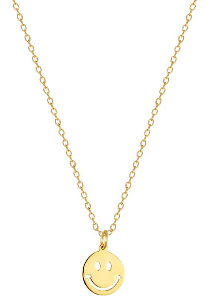 14 Ayar Altın Smile Kolye