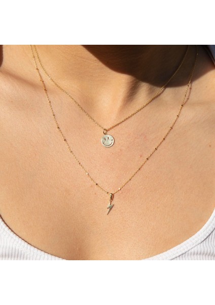 14 Ayar Altın Smile Kolye fiyatları