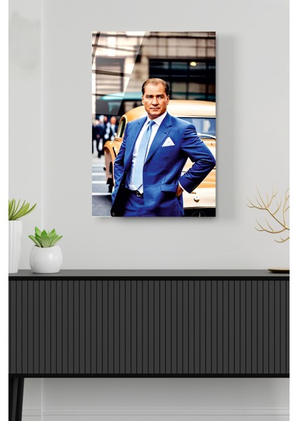 Atatürk Portresi - Yapay Zeka Tasarımlı Cam Tablo, Dekoratif Cam Tablo fırsatları