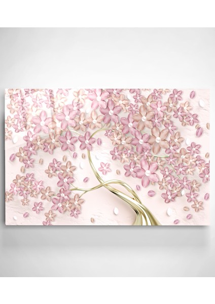 Pembe Çiçekler Cam Tablo, Dekoratif Cam Tablo fiyatları