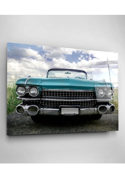 Nostalji Araba Cam Tablo, Dekoratif Cam Tablo fırsatları