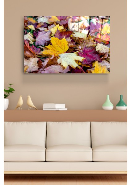 Dökülen Yapraklar Cam Tablo, Dekoratif Cam Tablo fırsatları