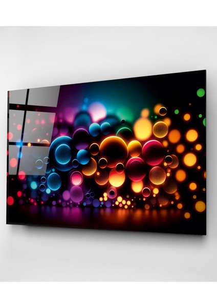 Colored Bubbles Cam Tablo, Dekoratif Cam Tablo indirimleri