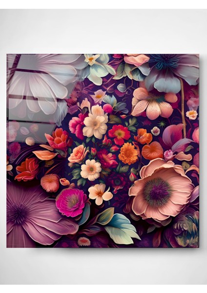 Çiçekler Cam Tablo, Dekoratif Cam Tablo modelleri