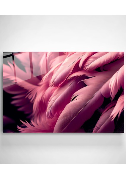 Pembe Tüy Cam Tablo, Dekoratif Cam Tablo fiyatları