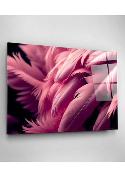 Pembe Tüy Cam Tablo, Dekoratif Cam Tablo modelleri