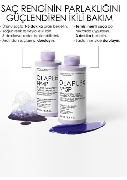 Olaplex Goodbye, Dry Blonde Routine - Sarı & Gri Saçların Rengini Koruyan & Nemlendirme Sağlayan & Bağ Güçlendiren Saç Bakım Seti