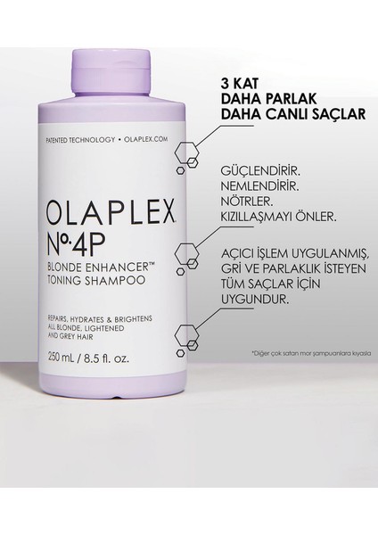 Olaplex Goodbye, Dry Blonde Routine - Sarı & Gri Saçların Rengini Koruyan & Nemlendirme Sağlayan & Bağ Güçlendiren Saç Bakım Seti