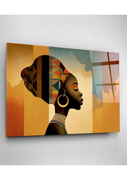 Afrikalı Kadın Cam Tablo, Dekoratif Cam Tablo modelleri