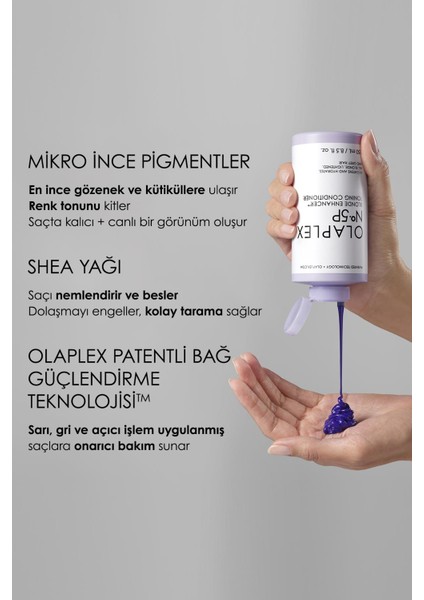 Olaplex The Brightening Duo - Sarı & gri Saçların Rengini Canlandıran Bağ Güçlendirici İkili Bakım Seti