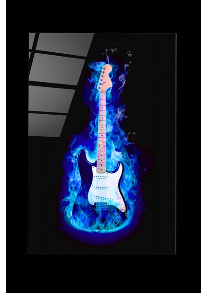 LED Aydınlatmalı Elektro Gitar Cam Tablo, Işıklı Cam Tablo modelleri