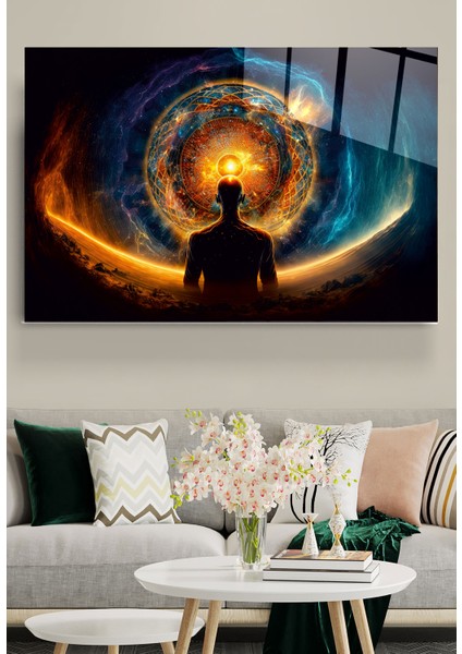 Mistik Enerji Cam Tablo, Dekoratif Cam Tablo