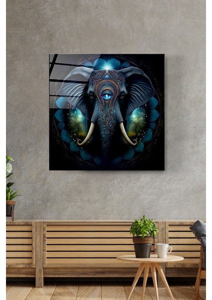 Elephant Cam Tablo, Dekoratif Cam Tablo