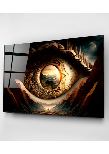 Soyut Göz Cam Tablo, Dekoratif Cam Tablo indirimleri
