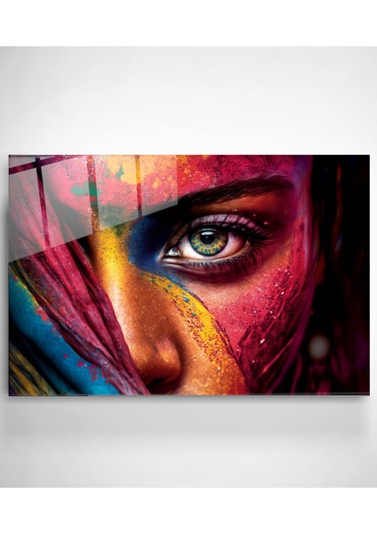 Colorful Woman Cam Tablo, Dekoratif Cam Tablo fiyatları