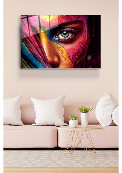 Colorful Woman Cam Tablo, Dekoratif Cam Tablo fırsatları