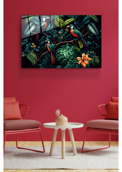 Green Birds Cam Tablo, Dekoratif Cam Tablo fırsatları