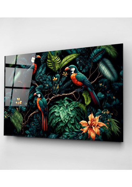 Green Birds Cam Tablo, Dekoratif Cam Tablo indirimleri