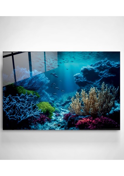 Okyanus Derinliği Cam Tablo, Dekoratif Cam Tablo fiyatları