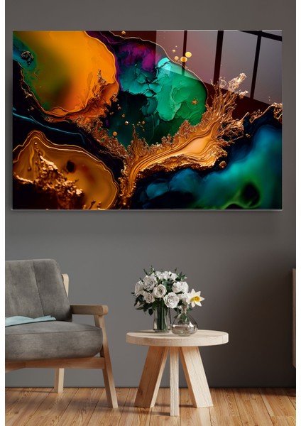 Soyut Cam Tablo, Dekoratif Cam Tablo