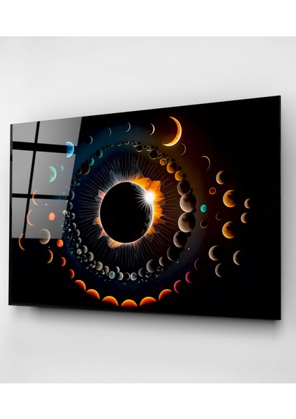Ay'ın Evreleri Cam Tablo, Dekoratif Cam Tablo indirimleri