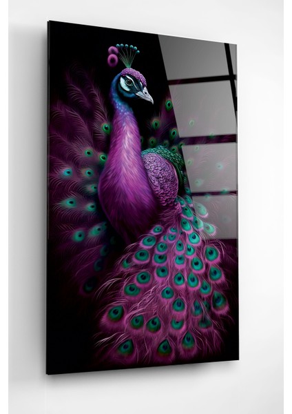 Tavus Kuşu Cam Tablo, Dekoratif Cam Tablo modelleri