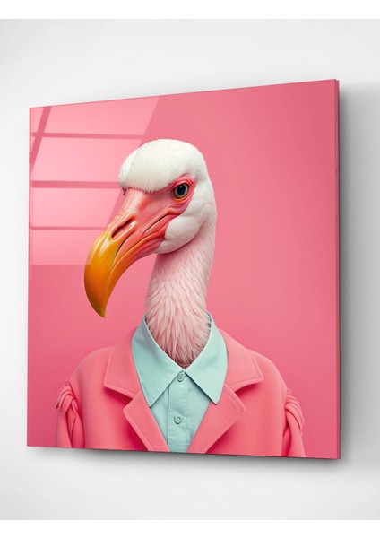 Flamingo Portre Cam Tablo, Dekoratif Cam Tablo fırsatları