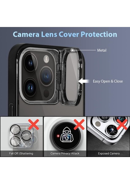 iPhone 15 Pro Max Kılıf Standlı Kamera Koruma Çerçeveli Magsafe Şarj Arkası Sararmaz Sert Şeffaf fiyatları