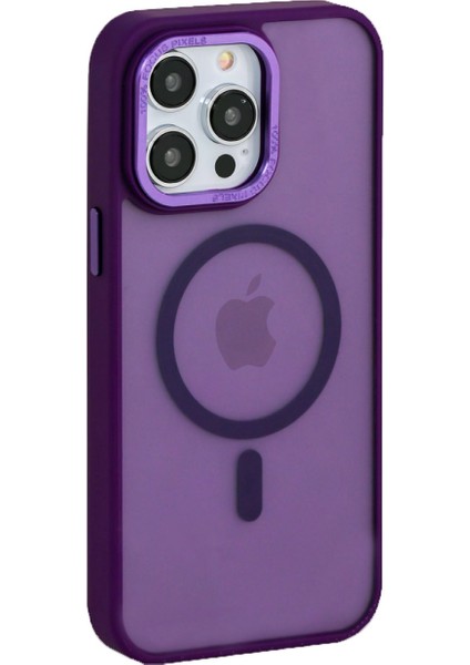 Iphone 13 Blue Sky Magsafe Kılıf Kapak Koruma Derin Mor
