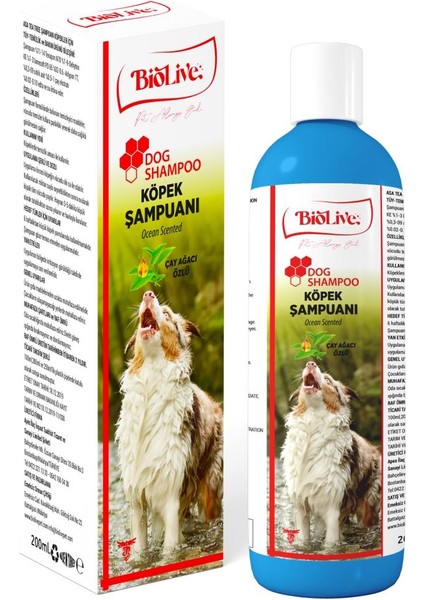 Köpekler Için Çay Ağacı Özlü Şampuan 200ML