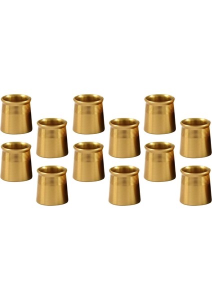 12 /dayanıklı Golf Yüksükler. 335 Uç Kapakları Alüminyum Golf Malzemeleri Altın (Yurt Dışından)