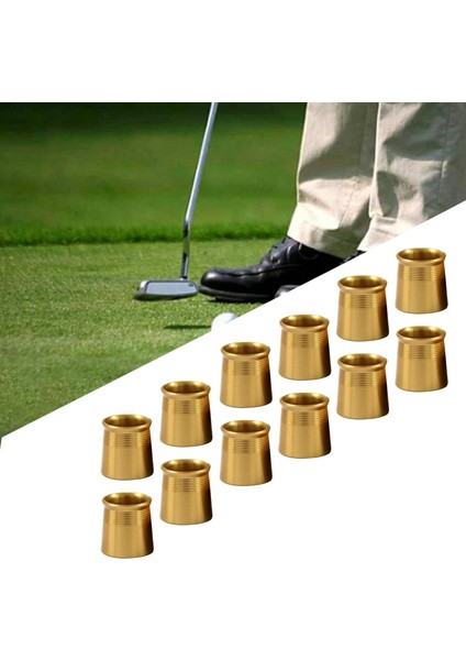 12 /dayanıklı Golf Yüksükler. 335 Uç Kapakları Alüminyum Golf Malzemeleri Altın (Yurt Dışından) fırsatları