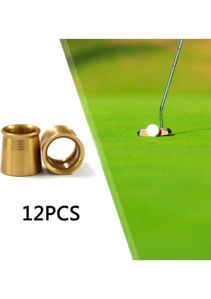 12 /dayanıklı Golf Yüksükler. 335 Uç Kapakları Alüminyum Golf Malzemeleri Altın (Yurt Dışından) indirimleri