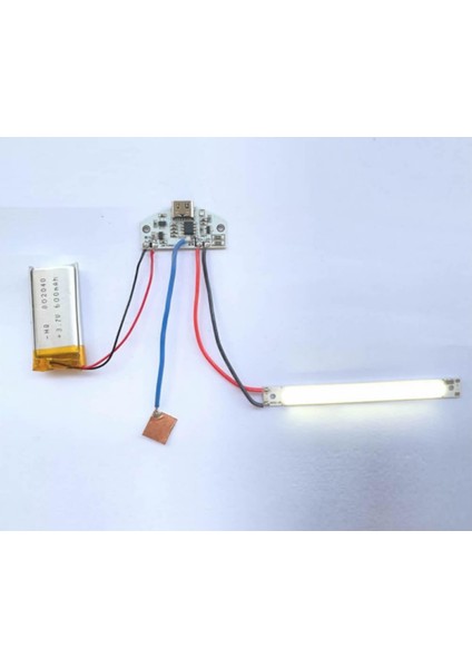 Type C USB Besleme Dokunmatik LED Dimmer Modül 3.7V Lion Lityum Pil Şarj 3W Parlaklık Kontrol Anaht