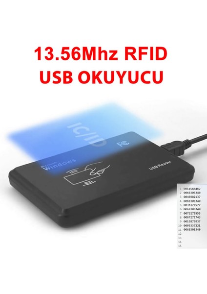 13.56MHZ USB Rfid Okuyucu Rfıd Manyetik Kart Anahtarlık Etiket Okuyucu Personel Takip Kapı Giriş fiyatları
