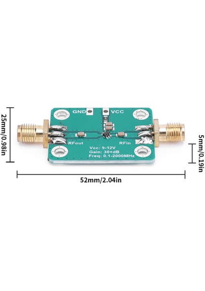 2000MHZ 32DBKAZANÇ Rf Amplikatör Dişi Sma Lna Rf Sinyal Kuvvetlendirici Düşük Gürültülü Geniş Band indirimleri