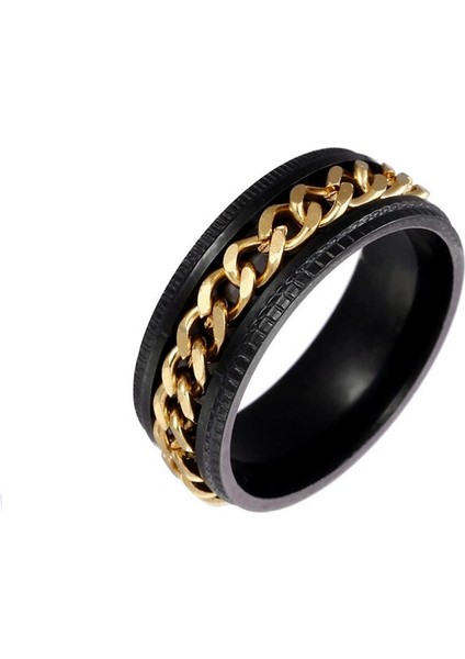 Moda Titanyum Çelik Yüzük (Yurt Dışından)