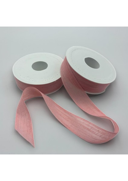 Keten Kurdele 2,5CM-20MT Pembe