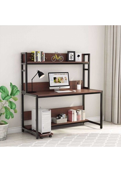 Modern Raflı Çalışma Masası