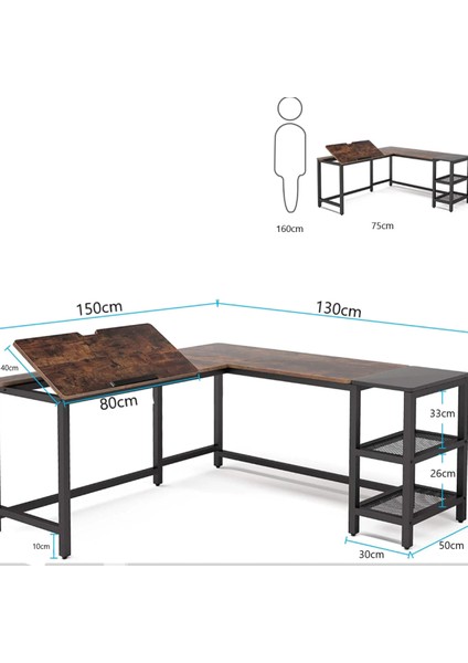 Tasarım L Model Çizim ve Bilgisayar Masası modelleri