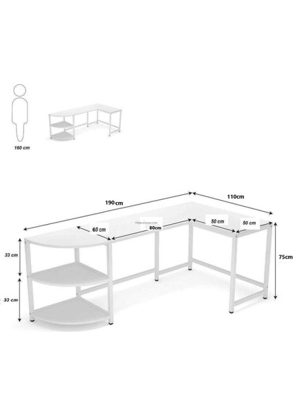 Tasarım L Model Çalışma Masası