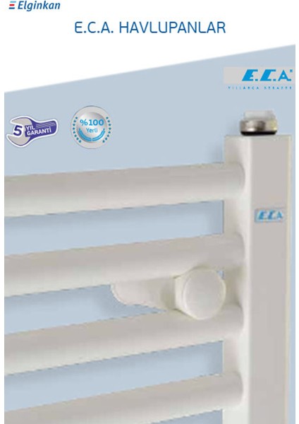 Eca 5/11 Havlupan Beyaz Havlu Kurutucu Banyopan Radyatör