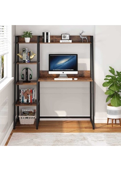 Modern Kitaplıklı Çalışma Masası