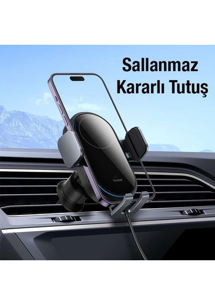 LED Işıklı Super Araç Şarjı Otomatik Kilitleme Kablosuz 15W Araç Şarjı Araç Telefon Tutucu fiyatları
