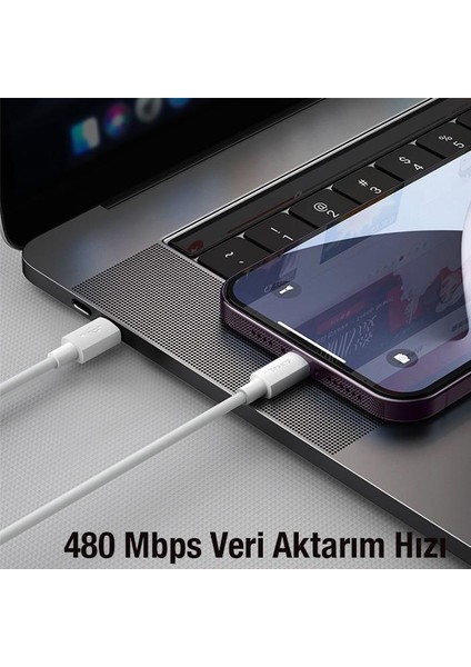 Süper Hızlı 1 Metre 20W Type-C To Iphone Şarj Kablo Iphone 11 12 13 14 Pro Max Şarj Kablosu