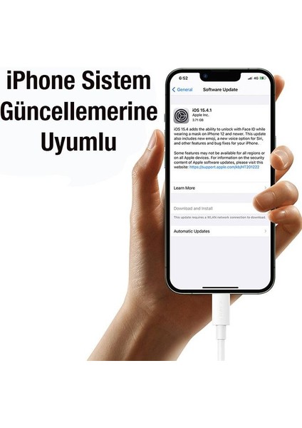 Süper Hızlı 1 Metre 20W Type-C To Iphone Şarj Kablo Iphone 11 12 13 14 Pro Max Şarj Kablosu