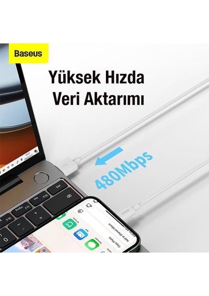 Süper Şarj 1 Metre USB To Iphone Şarj Kablo Iphone 11 12 13 14 Pro Max Şarj Kablosu