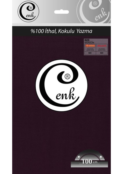 Cenk Düz Renk 100 cm Poşetli Yazma - 0301 - 623-MÜRDÜM -97